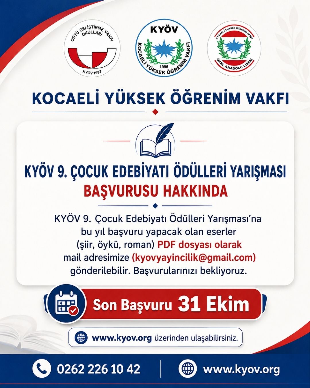 9.ÇOCUK EDEBİYATI ÖDÜLLERİ-YARIŞMA DETAYLARI